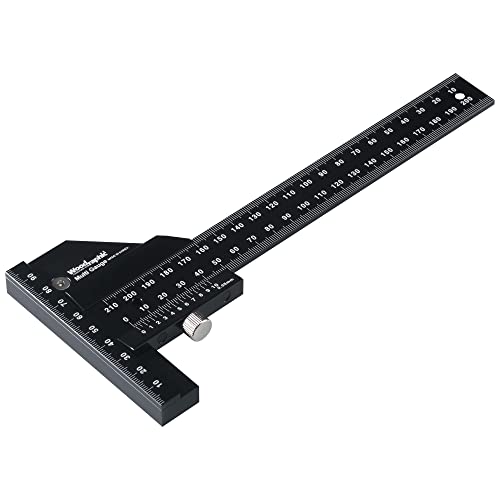 Scriber Gauge 150mm – Metric Marking Tool, CNC Measuring Rule, Layout Gauge, Thickness Checker for Precision Woodworking, Cabinet Making, Framing, Joinery (New Version) - size: 150mm