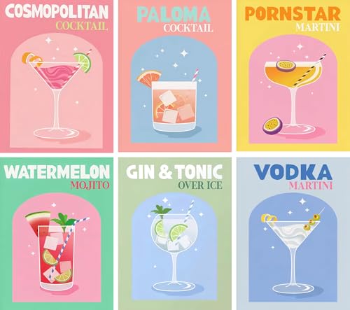 EIBEILI Diamond Art Kits for Adults-6P Wine Cocktail Diamond Painting Kits - color: DP03814