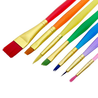 Cra-Z-Art Artist Brushes, Assorted Sizes Blist Carded, 7 Count