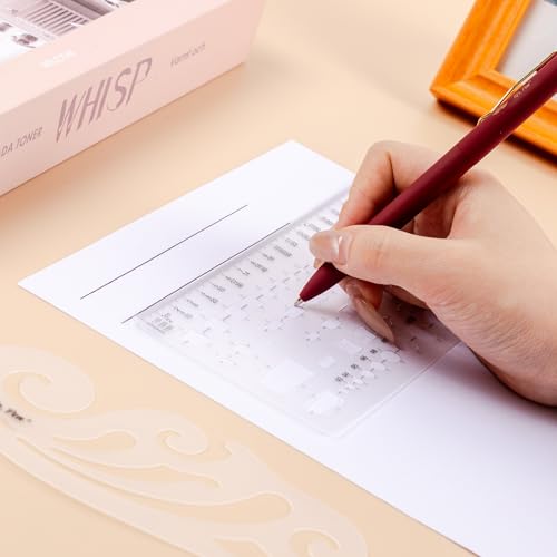 Mr. Pen- Geometric Drawing Template, 2 pcs, French Curve, Plastic Template | Shape Stencils, Geometric Stencils - style: 2 pcs