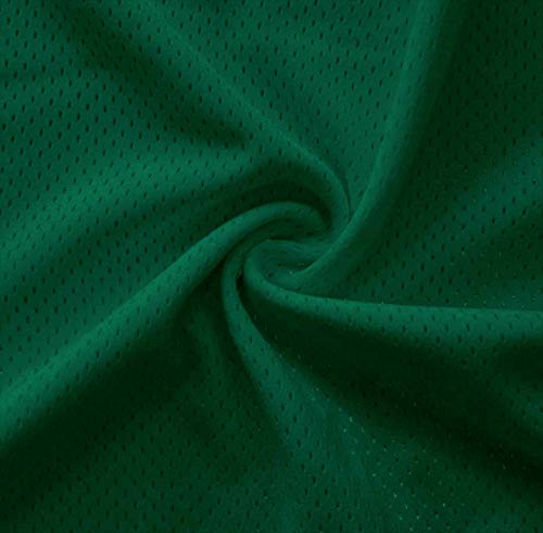 Pico Textiles 1 Yard – Hunter Green Polyester Pro Mesh Heavy Jersey Fabric - Sold by The Yard - Variety of Colors Durable Athletic Mesh Fabric, Ideal for Sewing Soccer and Basketball Jerseys Uniforms - color: Hunter Green, size: 1 Yard Bolt