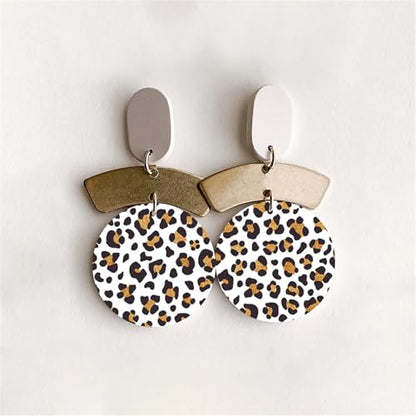 Briartw 10 Sheets Leopard Pattern Polymer Clay Transfer Paper,Per Sheet 3.93inch x 5.82inch Polymer Clay Transfer Sheets for DIY Clay Jewelry Making Disposable Stickers
