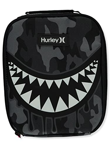 Hurley Men's Insulated Lunch Tote Bag - color: Dark Grey Heather Camo