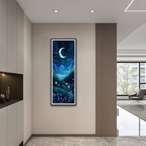 ZHUMUTO Large Diamond Painting Kits for Adults Crescent Moon Night - color: LZMT051