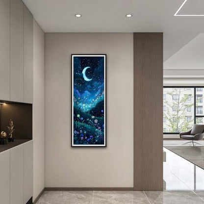 ZHUMUTO Large Diamond Painting Kits for Adults Crescent Moon Night - color: LZMT051