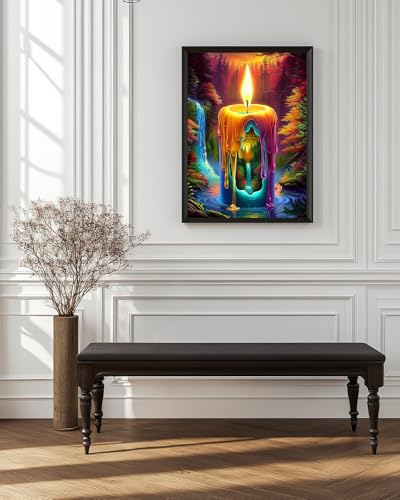Candle Diamond Art Kits for Adults,Landscape Diamond Art 12X16 Inch - color: Landscape 05