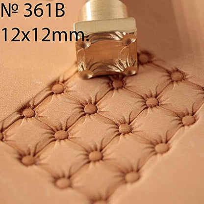 DandS ltd Leather Stamp Tool, Sofa, Professional Steel Craft Tool for Leatherworking, Embossing, Carving & Stamping Leather Projects, Belts Wallets & DIY Projects Compatible with Mallet #361B - color: Sofa Pattern 0.47 x 0.47"