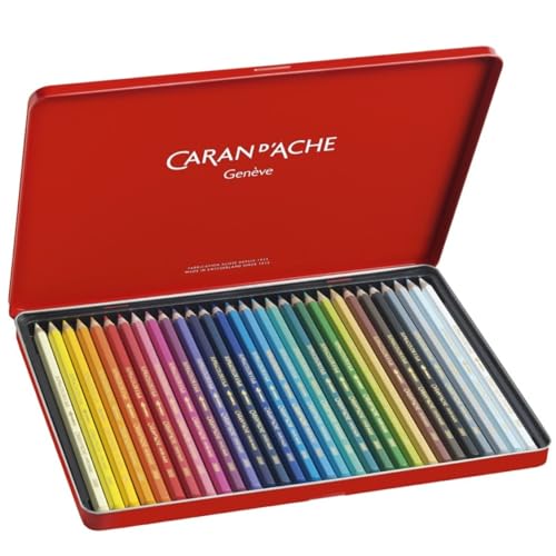 Caran d'Ache Supracolor Metal Box Set Of 30 - size: 30 Count (Pack of 1)