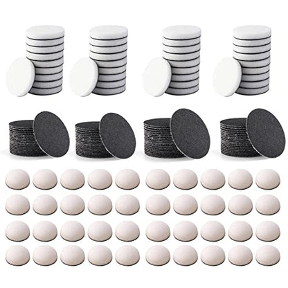 BAOFALI 160 Pieces Mini Ink Blending Tool 80Pcs Round Replacement Foam Pads 80 Pcs Medium-Grit Sandpaper Provides Card Making Embossing Painting Rendering The Ideal Friction to Work on Cardstock - size: 160 Pieces