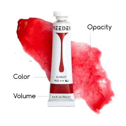MEEDEN Watercolor Paint Tubes Set: 48 x 12ml (0.4 oz) Colors Painting Set - color: 48 Colors