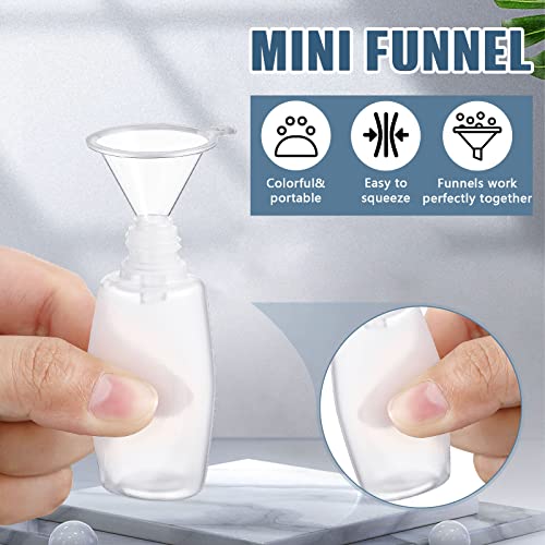 Baderke 12 Pcs Precision Tip Applicator Bottles 20 ml Needle Fine Tip Squeeze Glue Applicator Bottle with 5 Pcs Mini Funnel 15 Pcs Pin for Alcohol Ink DIY Quilling Craft Acrylic Painting