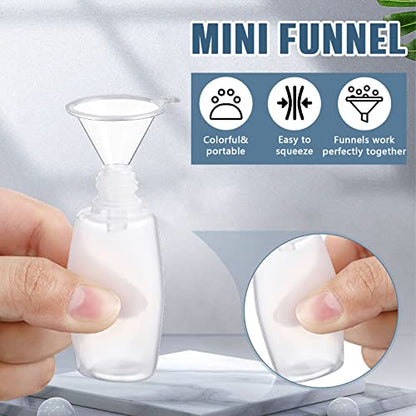 Baderke 12 Pcs Precision Tip Applicator Bottles 20 ml Needle Fine Tip Squeeze Glue Applicator Bottle with 5 Pcs Mini Funnel 15 Pcs Pin for Alcohol Ink DIY Quilling Craft Acrylic Painting