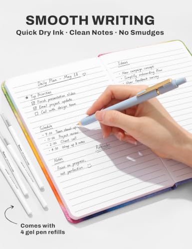 SUNEE Pencil Case with Supplies, 35PCS Aesthetic Stationery Set with Pastel Highlighters, Black Gel Pens, Mechanical Pencils & Refills, College School Supplies for Students, Black - color: Black, style: 35 Pack