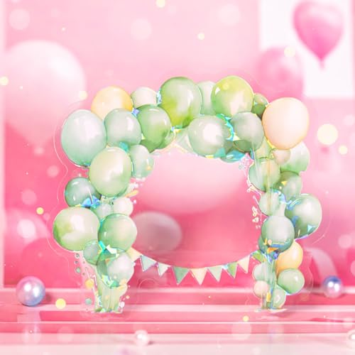 60 PCS Exquisite Fantasy Wishing Balloon Glitter Shiny PET Sticker - color: Wishing Balloon