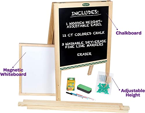 Crayola Kids Mini Wooden Art Easel & Supplies, Toddler Toys, Gift for Kids, Ages 3, 4, 5, 6 - style: Mini Easel