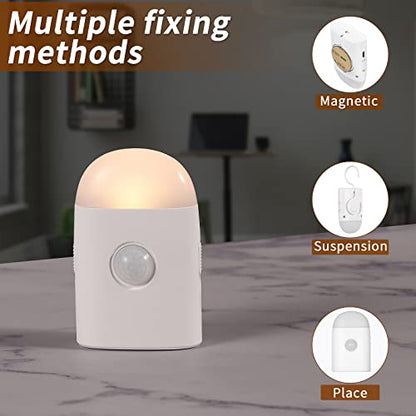Motion Sensor LED Night Light,Warm White Dimmable Rechargeable Stick & Hook - style: 1 Pack