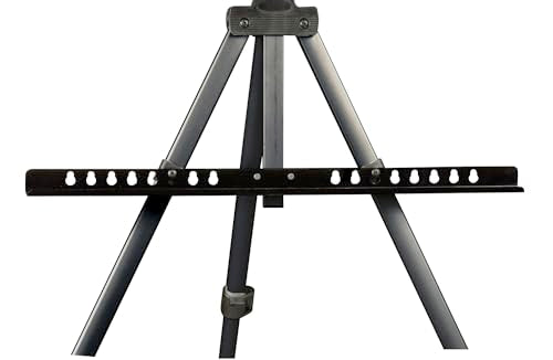 Creative Mark Feather Portable Lightweight Painting Adjustable Folding Tripod Easel Stand for Painting, Up to 75" Tall, Easy-Lok Canvas Holder Fits 1.5" Canvases from 4''-30'' Tall