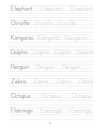 Print Handwriting Workbook for Kids: Improve Your Penmanship and Writing Skills with Letters, Words, Motivational Quotes, Funny Jokes, Science Facts for Children Ages 8-12