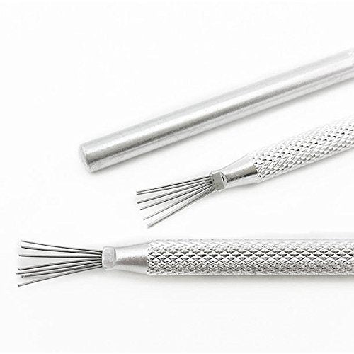 COMIART 2-Piece Pottery Sculpting Tools Set - Feather Wire Texture Tool & Needle Detail Tool for Clay Ceramic Polymer Clay Sugar Cookies