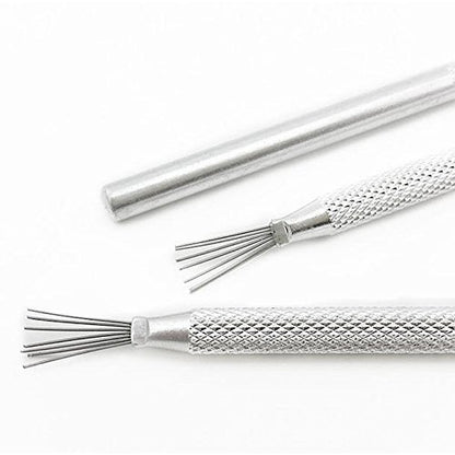 COMIART 2-Piece Pottery Sculpting Tools Set - Feather Wire Texture Tool & Needle Detail Tool for Clay Ceramic Polymer Clay Sugar Cookies