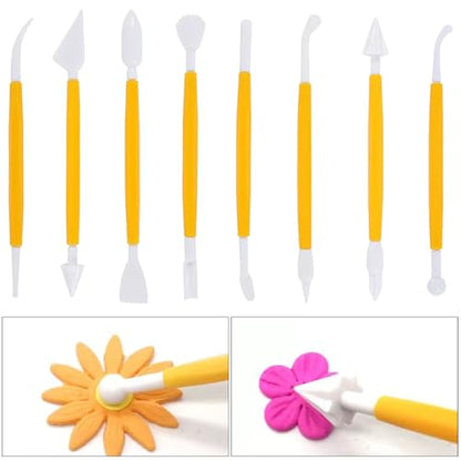 Yayatty Polymer Clay Tools, Acrylic Clay Roller, Acrylic Sheet, Rotary Cutting Mat, Round Polymer Clay Cutters with Clay Slicer Blade for Pottery and Sculpture (62 PCS) - color: 62 PCS