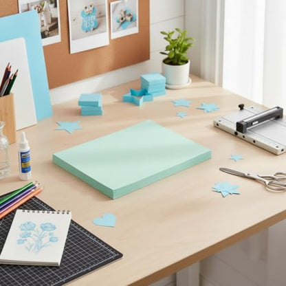 Vellum Bristol Cover 67 Pound, Smooth Finish, 250 Sheets Pack. – Premium Heavyweight Cardstock for Crafting, Printing, and Professional Projects, Acid-Free. (1, Green, 8.5"x11") - color: Green, size: 8.5"x11"