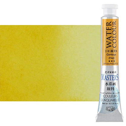 Marie's Masters Quality Watercolor Paint - Yellows, 9 mL (Set of 6) - Concentrated Color, Pure Pigments, High Lightfastness Ratings - color: Yellows