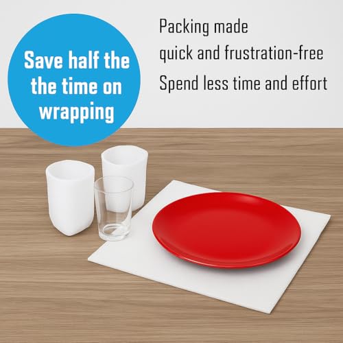 100 Pack Foam Sheets, DAT 12" x 12", 1/16" Thickness, Foam Wrap Cushioning Material, Moving Supplies for Packing Storage and Shipping - size: 100 pack 1/16"