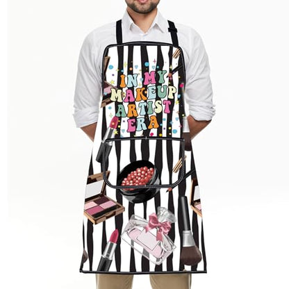 BNQL Makeup Artist Apron With Pockets For Esthetician Cosmetology Student Gifts In My Makeup Artist Era