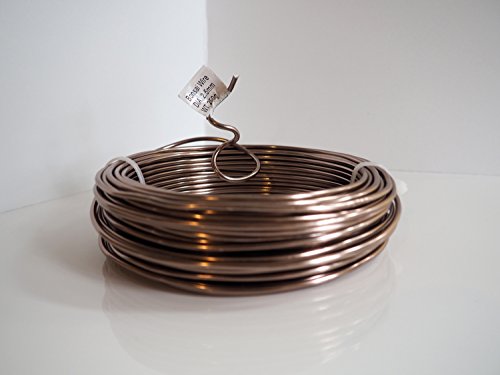 Anodized Aluminum 2.5mm Bonsai Training Wire 250g Large Roll (60 feet) - Choose Your Size and Color (2.5mm, Brown) - color: Brown, size: 2.5mm