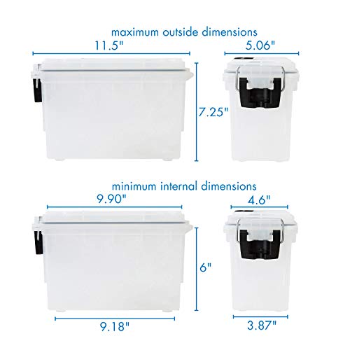12535 Translucent Craft Organizer, Art Supply Organizer and Storage, Lockable School Supplies Organization, Moisture Resistant, Made in USA (Pack of 4) - size: One Size (Pack of 4)