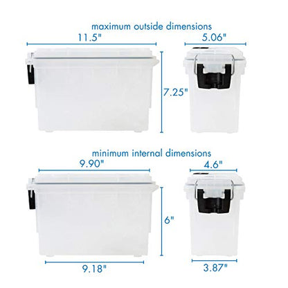 12535 Translucent Craft Organizer, Art Supply Organizer and Storage, Lockable School Supplies Organization, Moisture Resistant, Made in USA (Pack of 4) - size: One Size (Pack of 4)