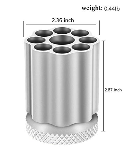 Rotating Revolver Pen Holder, Gun Cylinder Pen Holders, Favorite Pencil Holder and Perfect Stationery Supplies (Black) - color: black