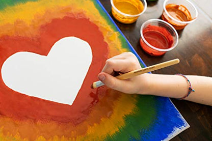 Petite Natural Earth Paint Kit – Eco-Friendly, Washable Craft Paint for Kids & DIY Projects, Non-Toxic, Gluten-Free, Made in the USA, Compostable Packaging, Organic & Mineral-Based Pigments, 6 Bright Colors, Easy Clean-Up