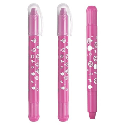 PATIKIL Gel Crayons, 3PCS Watercolor Crayons Silky Water Soluble Twist Bulk for Artists Coloring Drawing Painting, Pink Crayon - color: Pink