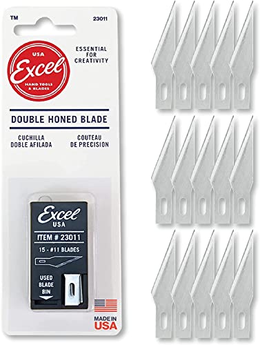 Excel Blades #11 15-Pack Craft Knife Replacement Blades With Dispenser