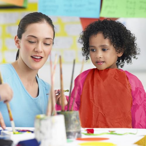 Kopokita Kids Art Smock, Toddlers Painting Apron Children Artist Smock - color: Red