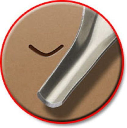 ESSDEE 0.5mm Linoleum Cutter Tool - No. 1 Size Lino Blades - High Carbon Steel - Pack of 5 - Made in UK