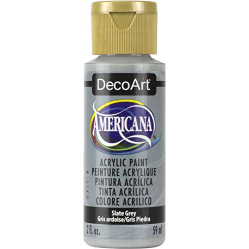 DecoArt Americana Acrylic Paint, 2-Ounce, Slate Grey - color: Slate Grey