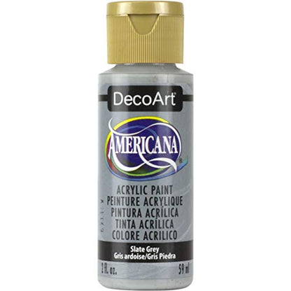 DecoArt Americana Acrylic Paint, 2-Ounce, Slate Grey - color: Slate Grey