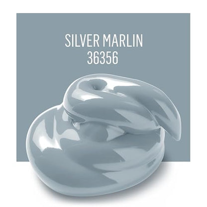 FolkArt Acrylic Craft Paints, Silver Marlin 8 fl oz Premium Matte Finish Paint, Perfect For Easy To Apply DIY Arts And Crafts, 36356 - color: Silver Marlin, size: 8 Fl Oz (Pack of 1)