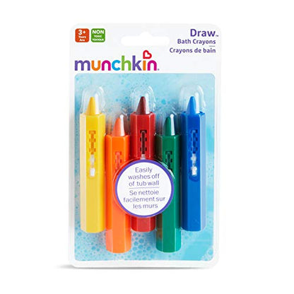 Munchkin® Draw™ Bath Crayons Toddler Bath Toy, 5 Pack - size: 1 Count (Pack of 1)