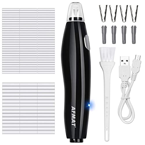 AFMAT Electric Eraser for Artists, Rechargeable Electric Eraser Kit, 140 Refills for Drafting, Electric Pencil Eraser - Battery Operated for Drawing Pencils, Crafts, Arts EE04(Black) - color: Black