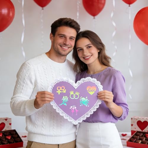 72 PCS 3x3 Inch Valentine‘s Day Stencils for Painting - Love red HeartKiss red RoseCupid's Arrow Reusable Valentine's Painting Templates on Wood, Glass, Fabric, Window Door Decor DIY Decoration - style: 72 PCS Valentine‘s Day