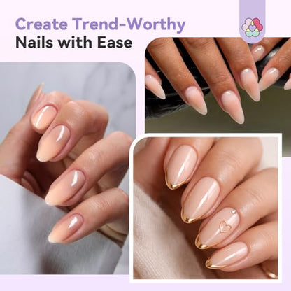 SAVILAND Airbrush Gel Nail Polish Dilution Free: Light Nude Airbrush Paint for Nails Hema ＆ Acetone Free Non Toxic No Clogging for Creating Ombre Nails Aura Nails Design Salon 20 ml - color: Light Nude