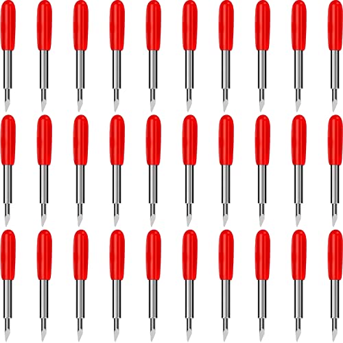 30 Pcs 45 Degree Standard Cutting Blades,Replacement Blades Compatible with Explore 4/3/Air 2/Air/Air One/Maker 3/4/2/Maker/Expression/Venture, Vinyl Fabric Cutting Knife Blade Replacement - size: 30 pieces