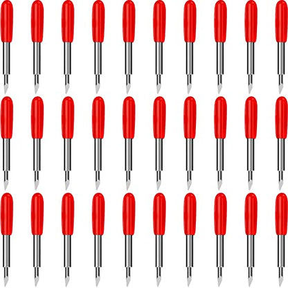 30 Pcs 45 Degree Standard Cutting Blades,Replacement Blades Compatible with Explore 4/3/Air 2/Air/Air One/Maker 3/4/2/Maker/Expression/Venture, Vinyl Fabric Cutting Knife Blade Replacement - size: 30 pieces