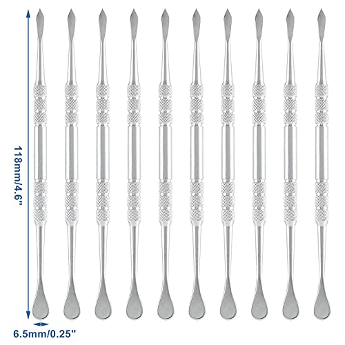 suiwotin 10PCS Wax Carving Tool, Silver, Stainless Steel - color: Silver - 10PCS