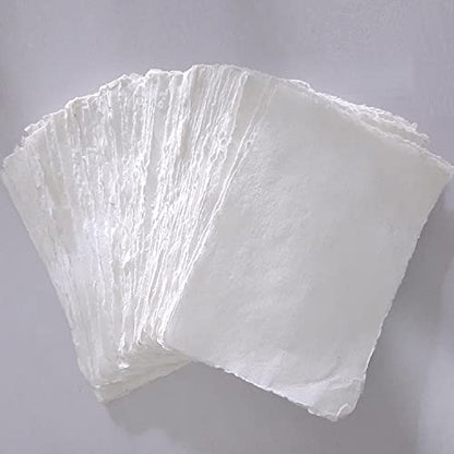 4x6" Watercolor Paper with Deckle Edge – Thick Handmade Cotton Rag Sheets for Painting, Calligraphy, and DIY Postcards – Acid-Free & Archival Quality Pack of 25, 200gsm, 4x6" (RSVP Card) - size: 4x6" (RSVP Card)