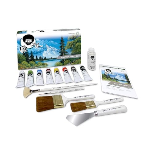 Jerry's Artarama Bob Ross Master Paint Set Artist Bundle 6 Items with Travel Easel, Pre Stretched Painting Canvas, 8oz Natural Brush Cleaner, Clear Acrylic Palette, and Cleaning Bucket & Screen - color: Citrus Brush Cleaner, size: 8oz Brush Cleaner